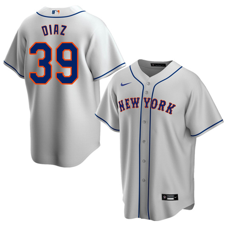 Nike Men #39 Edwin Diaz New York Mets Baseball Jerseys Sale-Gray